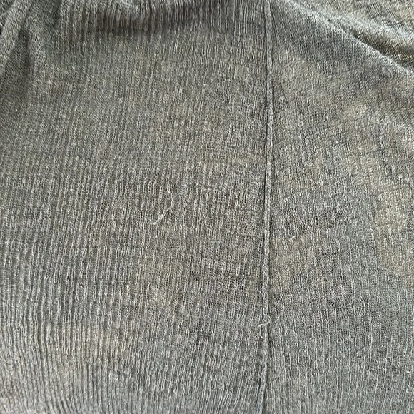 Eileen Fisher Olive Green Linen Cardigan, Small - Picture 5 of 5